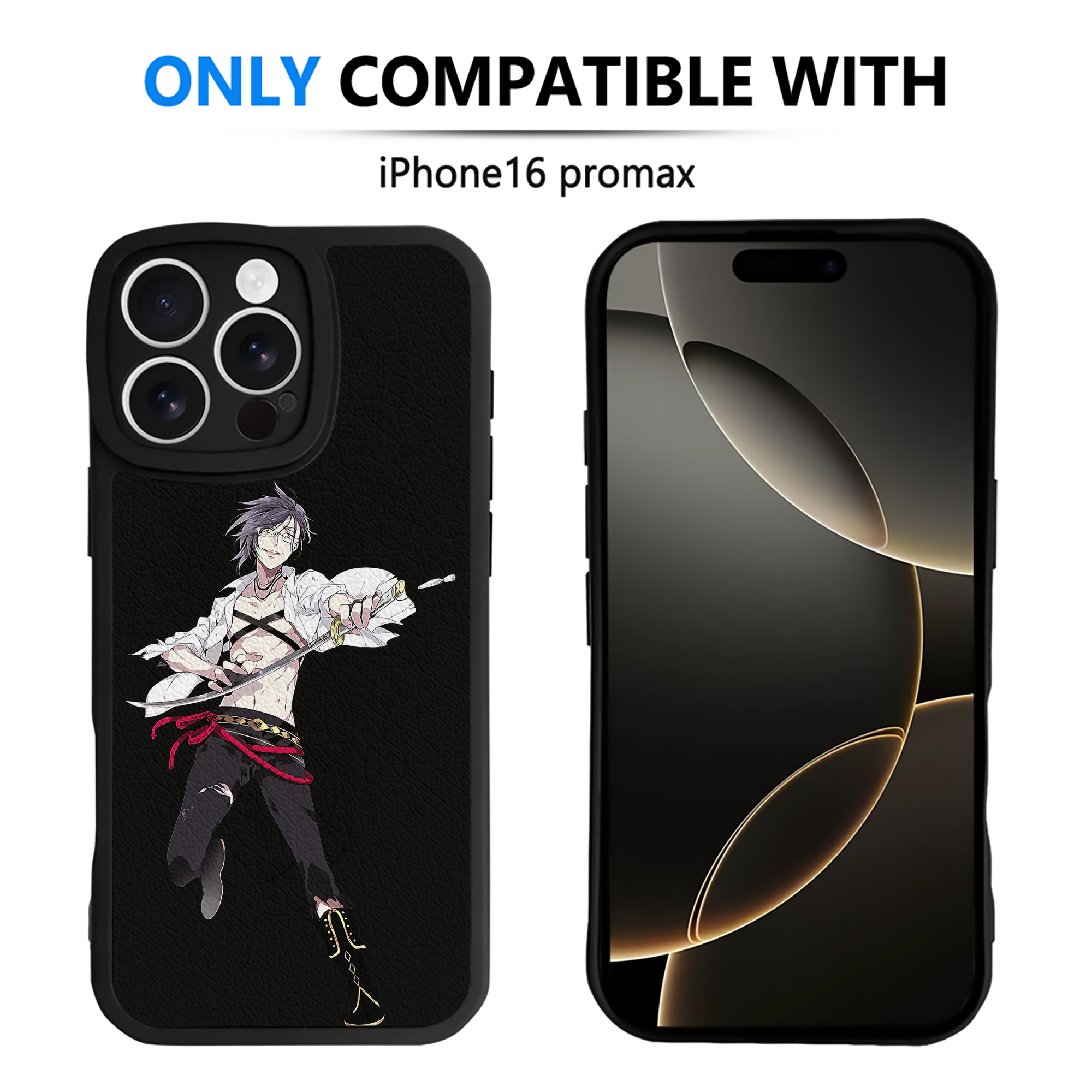 （画像用） 刀剣乱舞 Touken Ranbu 【iPhone 16シリーズ対応】シリコンスマホケース（レザー調） 材質：シリコン